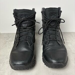 Under Armour Men's Black Stellar Tactical Lace-Up Boots Size 8.5/40